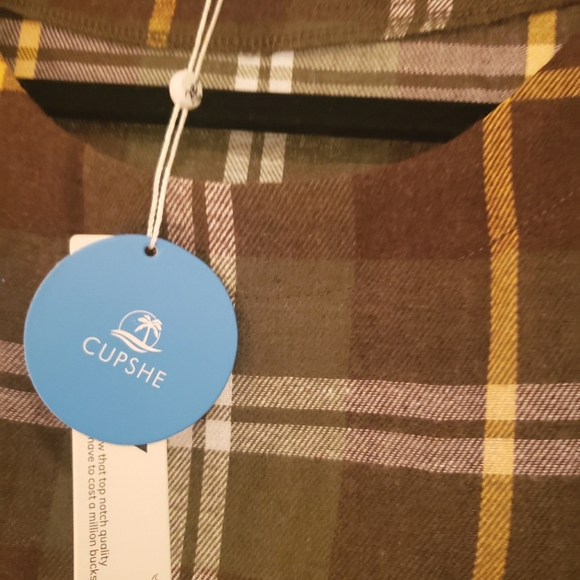 NWT Cupshe Moriah Gingham Curved Hem Short Dress Sz M - Picture 3 of 7